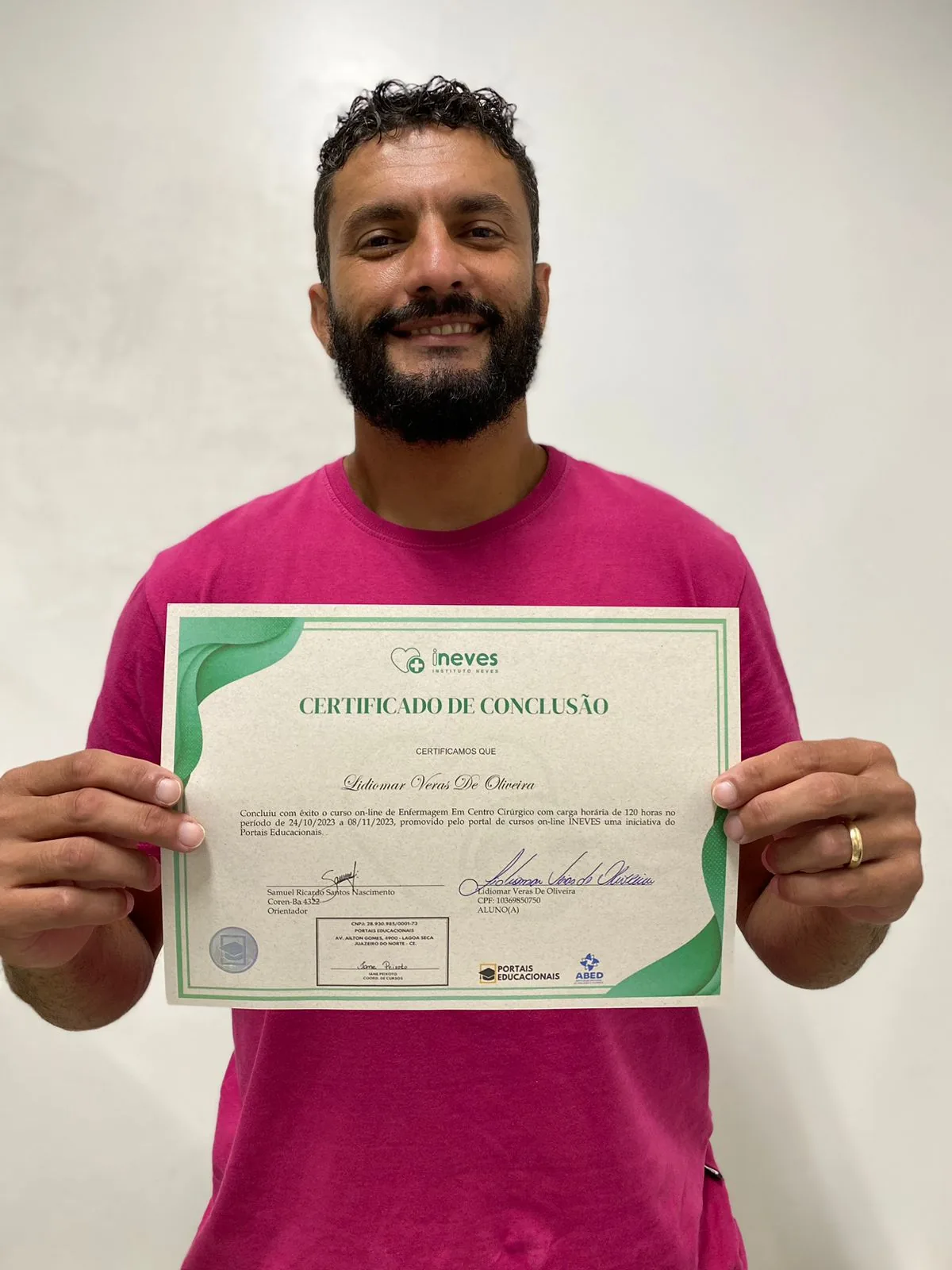 Aluno certificado